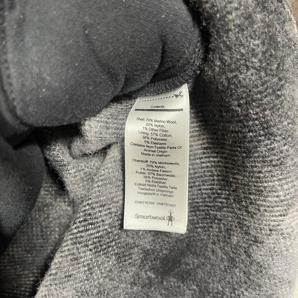 Smartwool Anchor Line Shirt Jacket Womens S Black Shadow Plaid Merino Pearl Snap - Picture 4 of 8